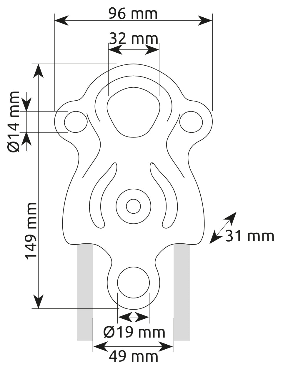 High resistance multifunctional pulley Naiad Pro