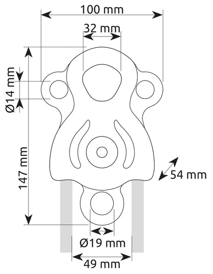 Janus Pro high-resistance multifunction double pulley