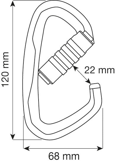 Atlas 3 Lock carabiner 