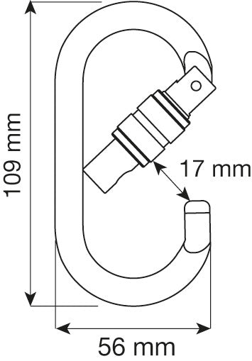 Moschettone OVAL PRO